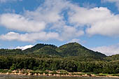 Laos. Along the stretch of the Mekong that leads north from Luang Prabang to the PakOu caves.